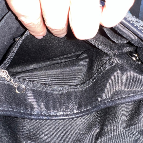 Coach Vintage Soho Signature C Black Monogram Y2K Shoulder Handbag Purse F12308 - Picture 9 of 14